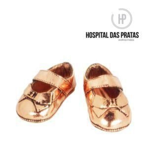 sapatinho com banho de cobre